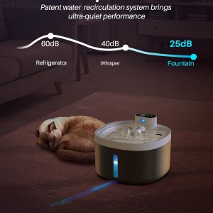 فواره آب گربه بی‌سیم با سنسور حرکتی ظرفیت ۲.۶ لیتر Cat Water Fountain 2.6L