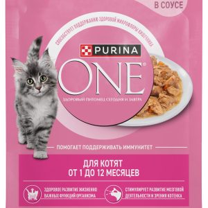 غذای مرطوب بچه گربه پورینا وان با مرغ و هویج – Purina ONE Kitten Chicken & Carrot
