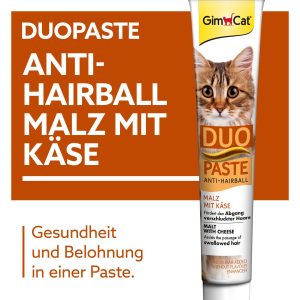 خمیر مالت گربه جیم کت مدل Duo Paste Anti Hairball با طعم پنیر وزن ۵۰ گرم