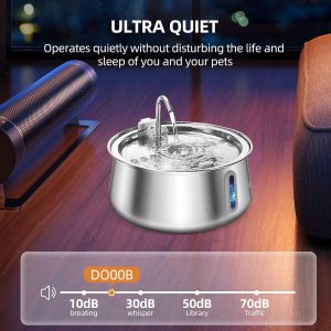 آبخوری اتوماتیک حیوانات خانگی ۴ لیتری استیل